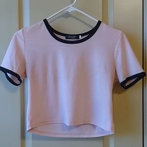 Retro Pink Crop Top